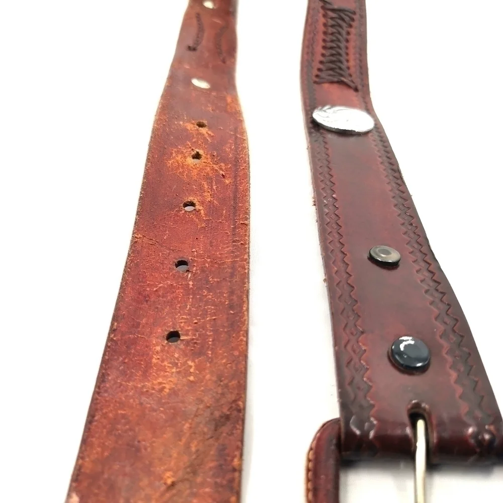 Unisex Vtg 36 Brown Western Equestrian Vibe Belt